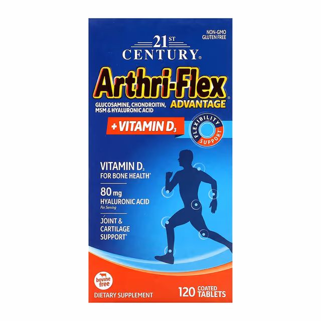 21st Century Arthri-Flex Advantage + Vitamin D3, 120 таблеток