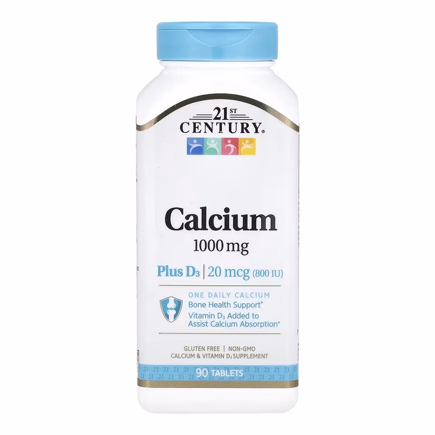 21st Century Calcium 1000 mg + D3, 90 таблеток