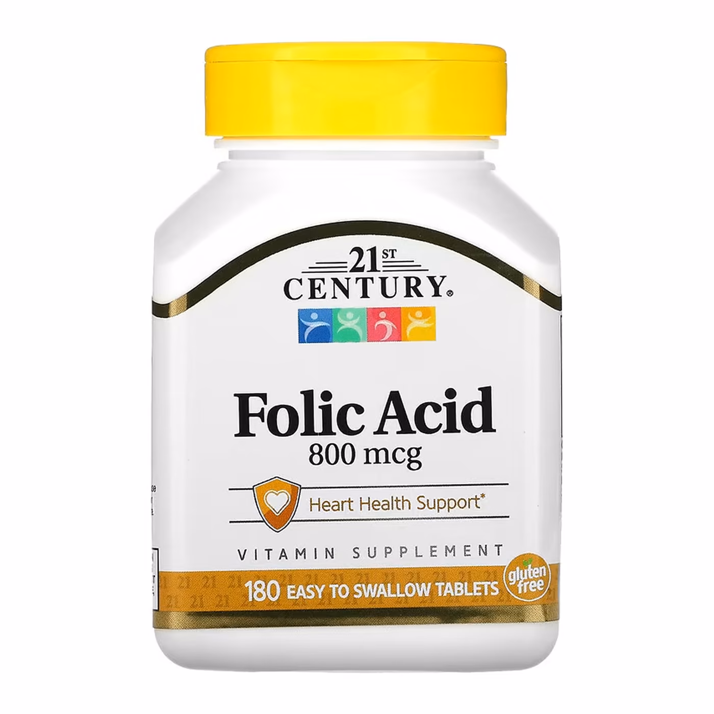 21st Century Folic Acid 800 mcg, 180 таблеток
