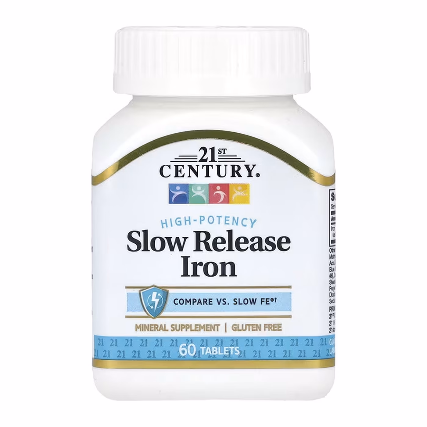 21st Century Iron Slow Release, 45 мг, 60 таблеток