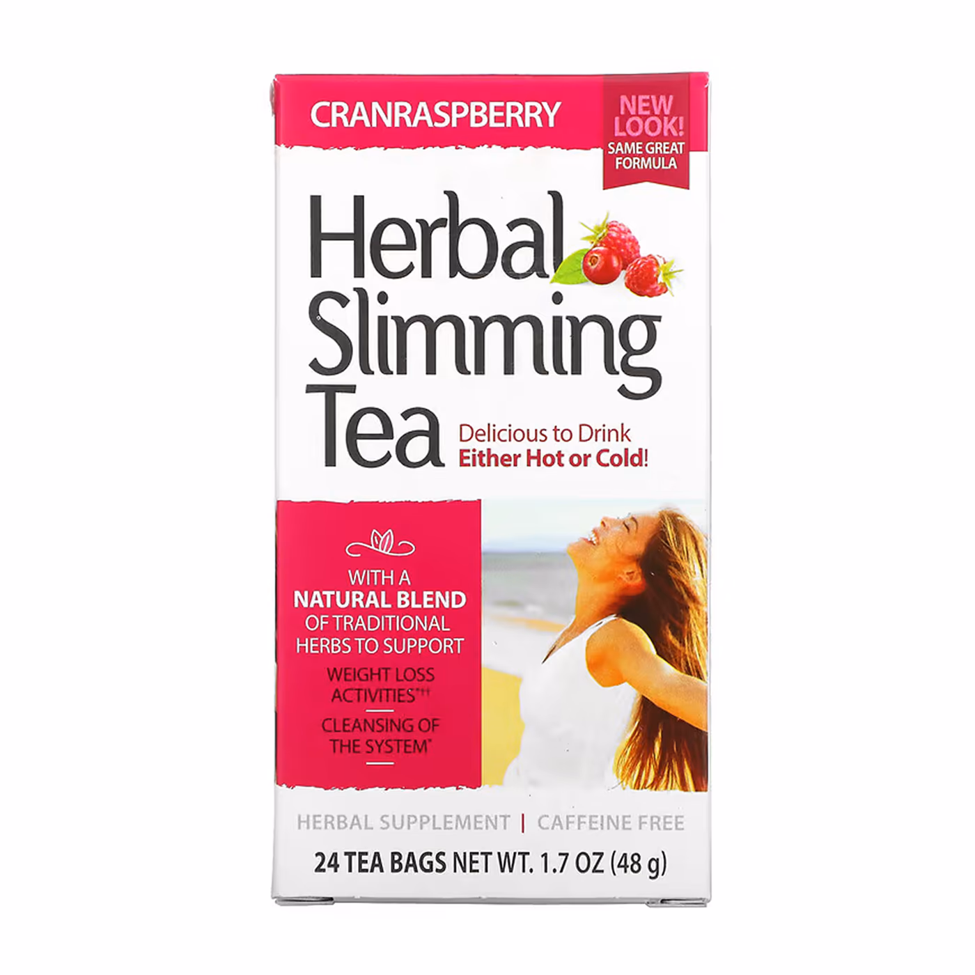 21st Century Slimming Tea клюква-малина, 24 пакетика