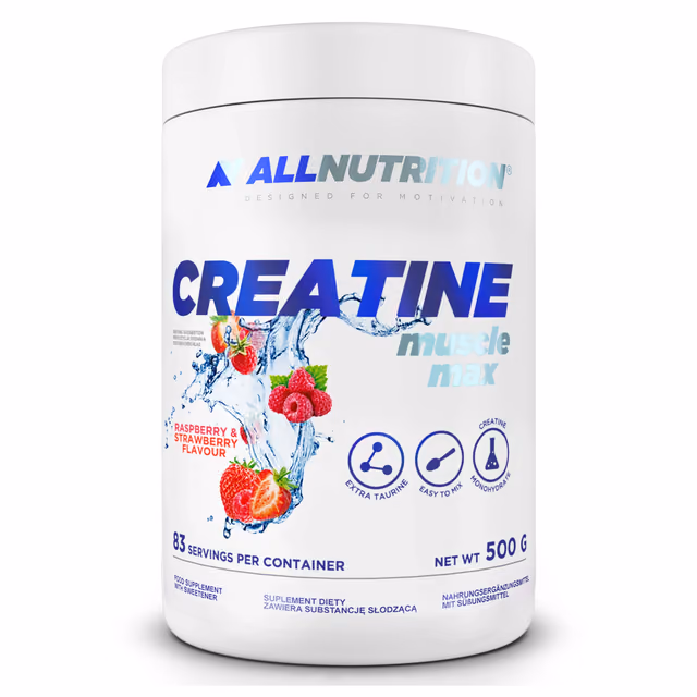 Allnutrition Creatine Muscle Max, малина и клубника, 500 г