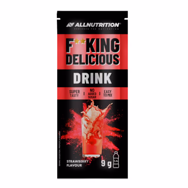 ALLNUTRITION FITKING Delicious Drink, клубника, 9 г