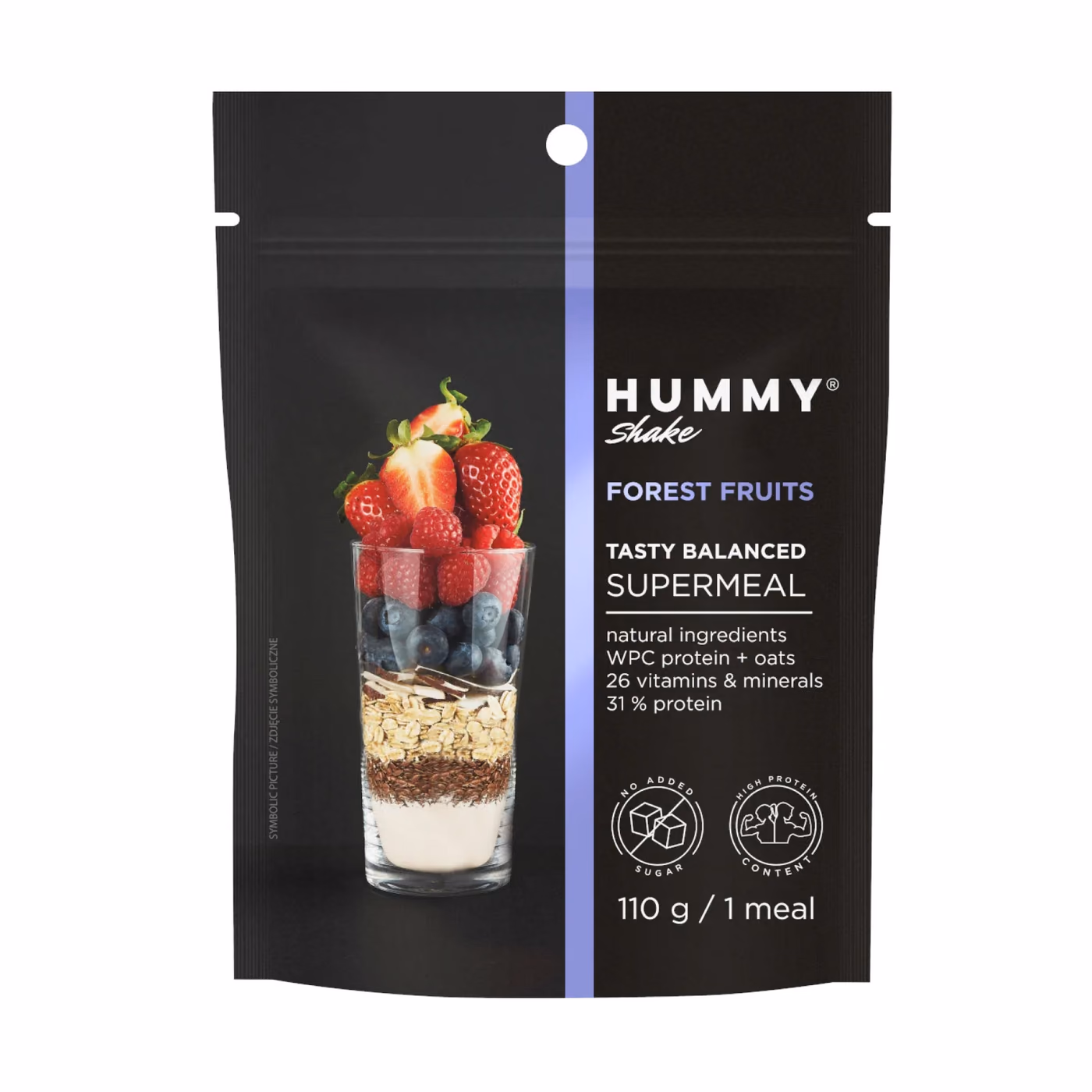 Allnutrition Hummy Shake Tasty Balanced Supermeal Forest Fruits, 110 г