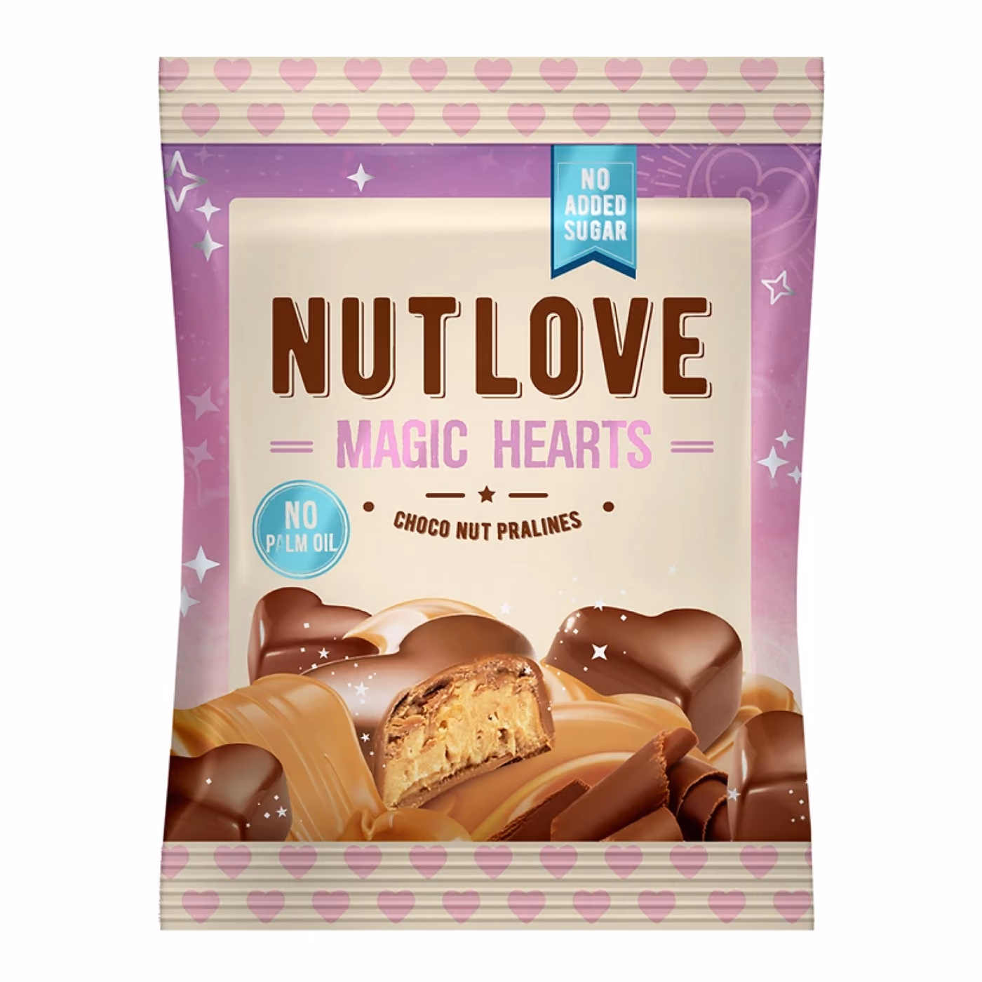 Nut Love Magic Hearts - 100g Choco Nut Pralines