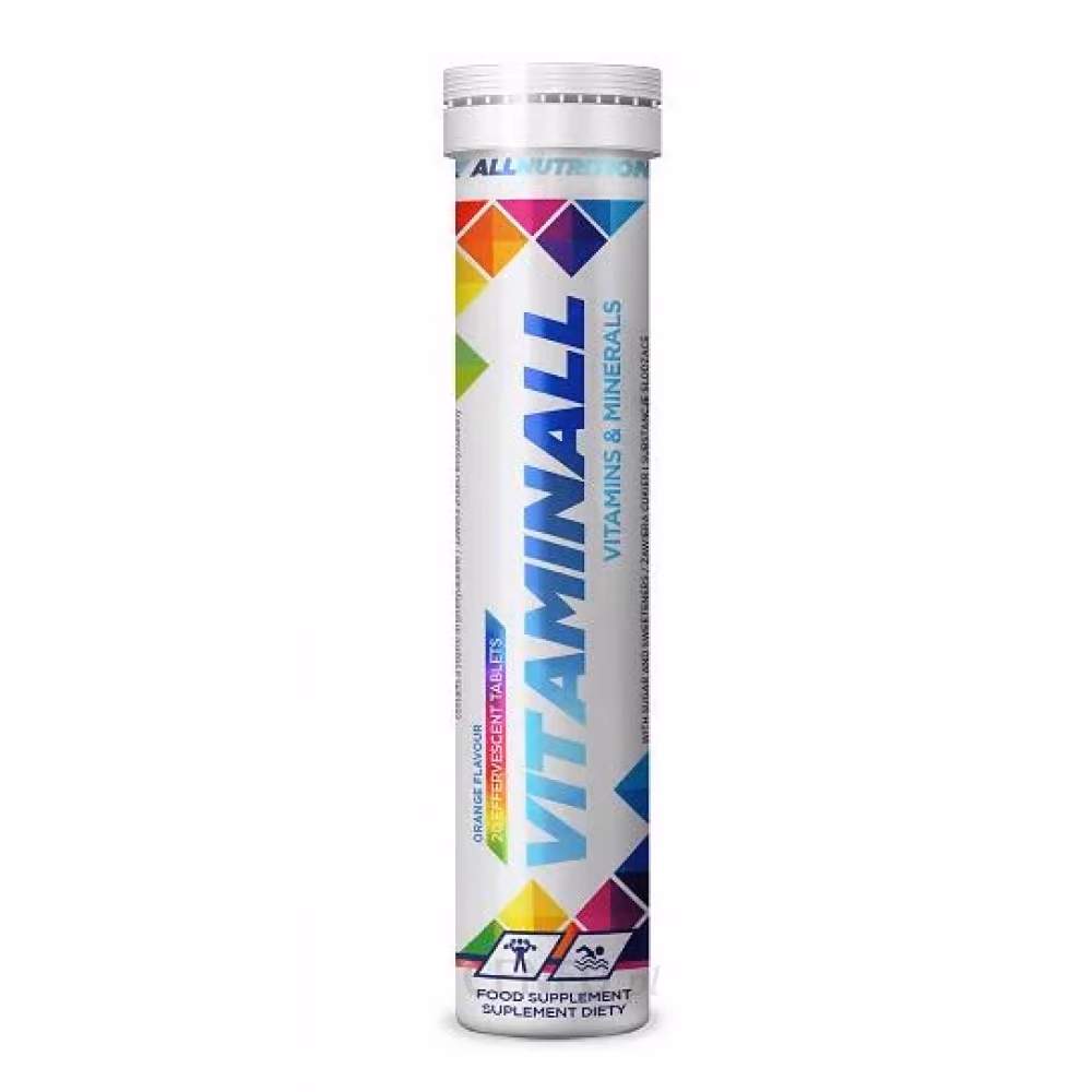 Allnutrition Vitaminall Vitamins & Minerals, апельсин, 20 шипучих таблеток
