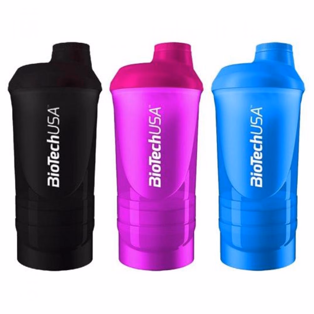 Shaker Wave - 600ml plus 250ml plus 100ml Black-smoked