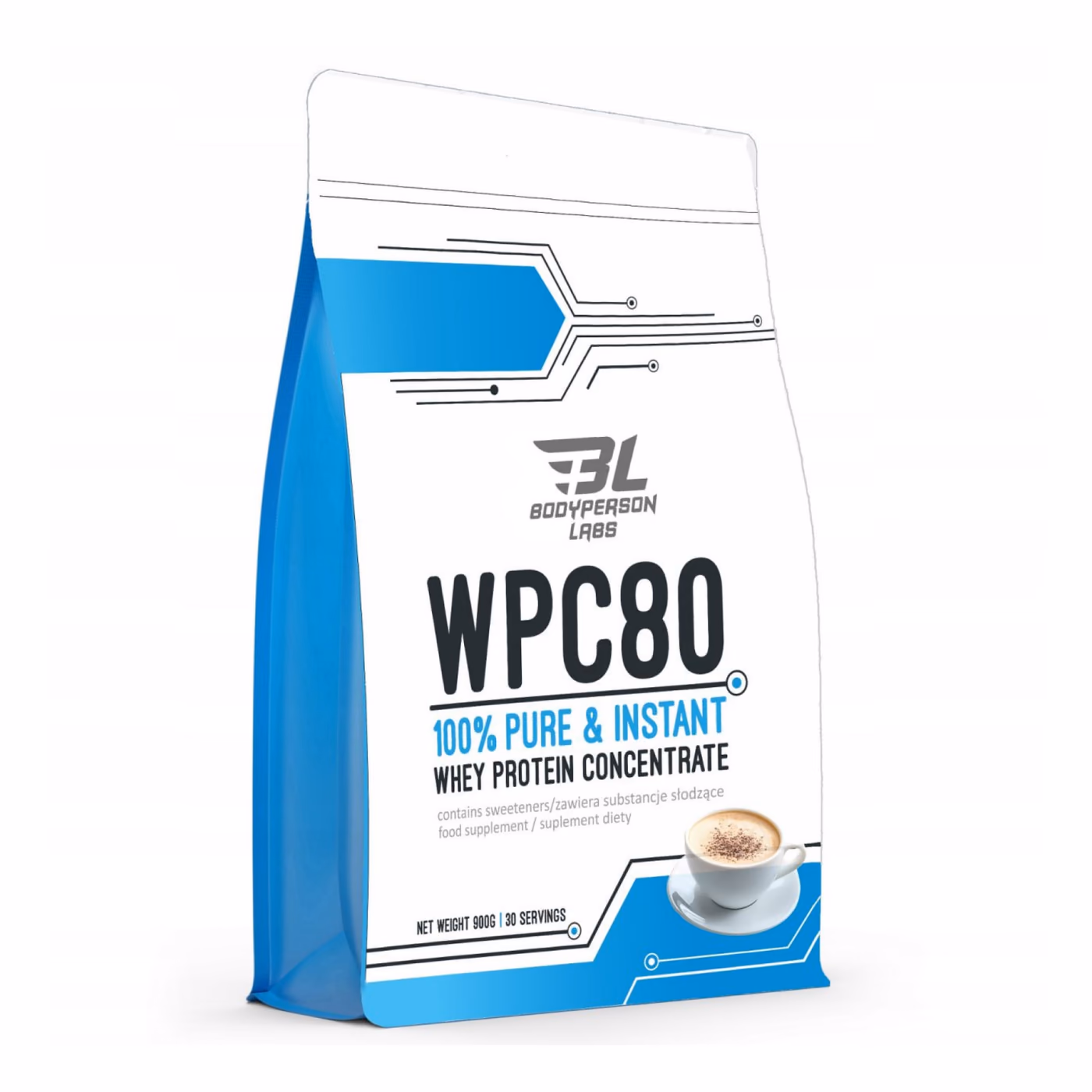 Bodyperson Labs WPC80 — 900 г, Ice Coffee