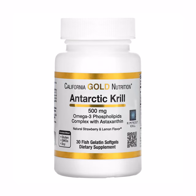 California Gold Nutrition Antarctic Krill Oil 500 мг, 30 мягких капсул