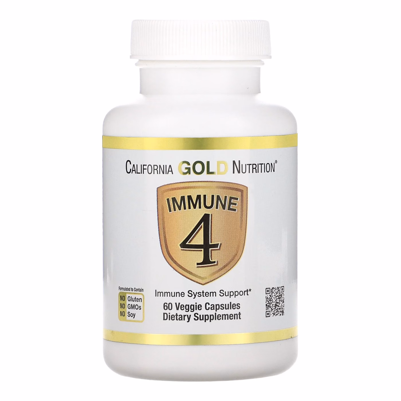 California Gold Nutrition Immune 4, 60 растительных капсул