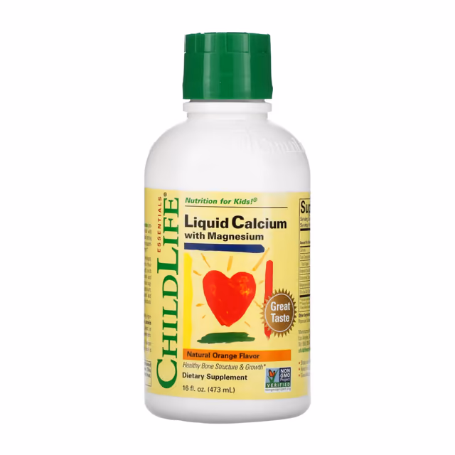 ChildLife Essentials Жидкий кальций с магнием, апельсин, 473 мл