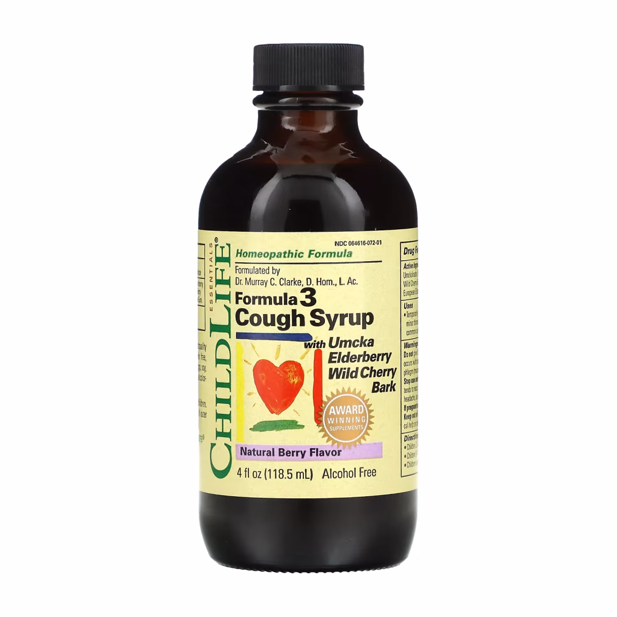 Formula 3 Cough Syrup - 118.5 ml Natural Berry
