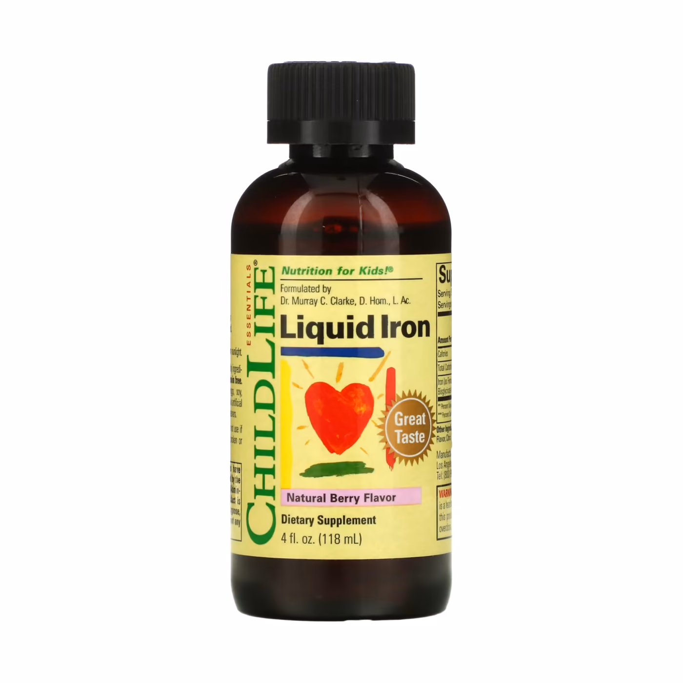 Liquid Iron - 118 ml (4 fl oz) Natural Berry