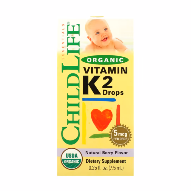 Organic Vitamin K2 Liquid - 7.5ml Natural Berry