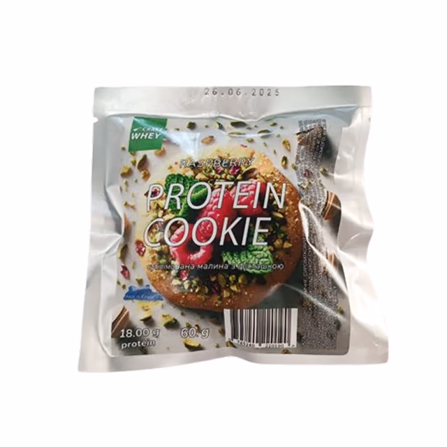 Craft Whey Protein Cookie, малина и фисташка, 60,9 г