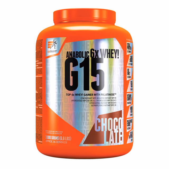 Extrifit G15 Anabolic 6x Whey, шоколад, 3000 г