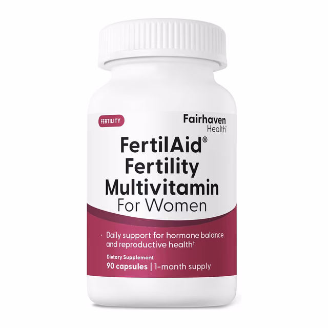 Fairhaven Health FertilAid® Fertility Multivitamin For Women, 90 вегетарианских капсул