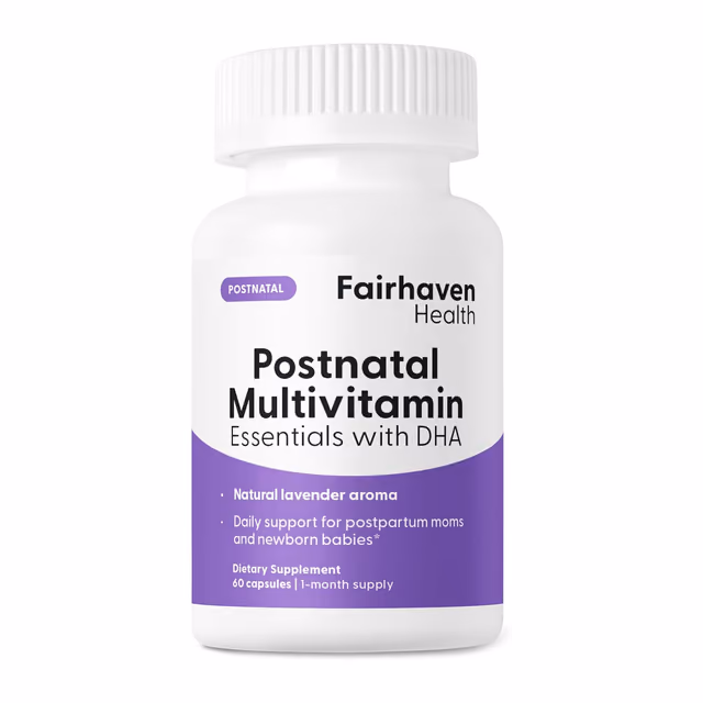 Fairhaven Health Postnatal Multivitamin Essentials with DHA, 60 капсул