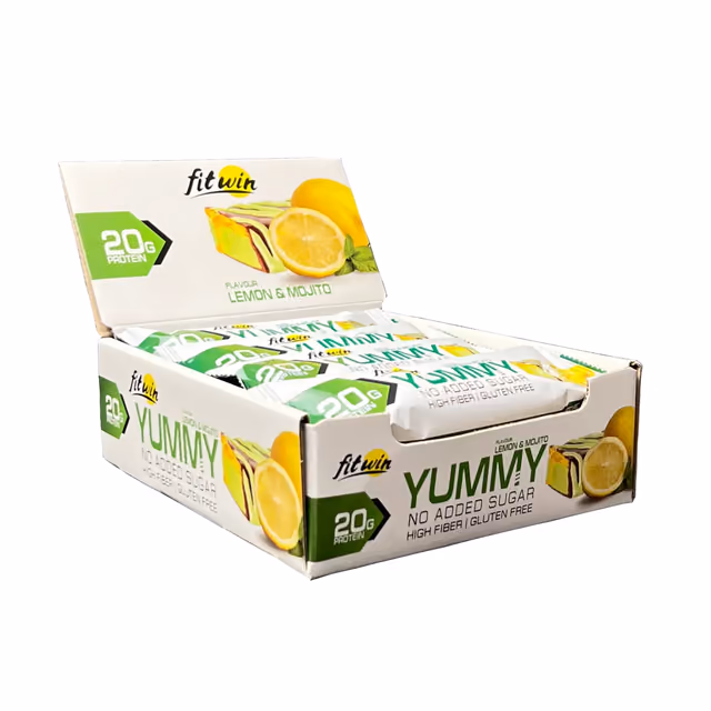 FitWin YummY Bar Lemon & Mojito, 12 × 55 г