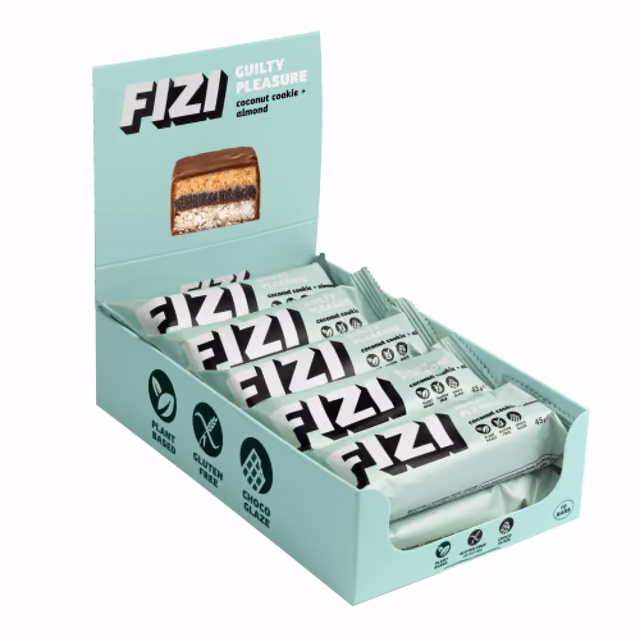FIZI Guilty Pleasure Coconut Cookie + Almond, 10 × 45 г