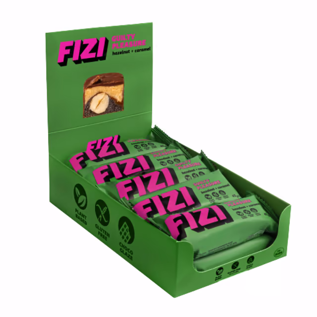 FIZI Chocolate Bar - 10х45g Hazelnut-Caramel