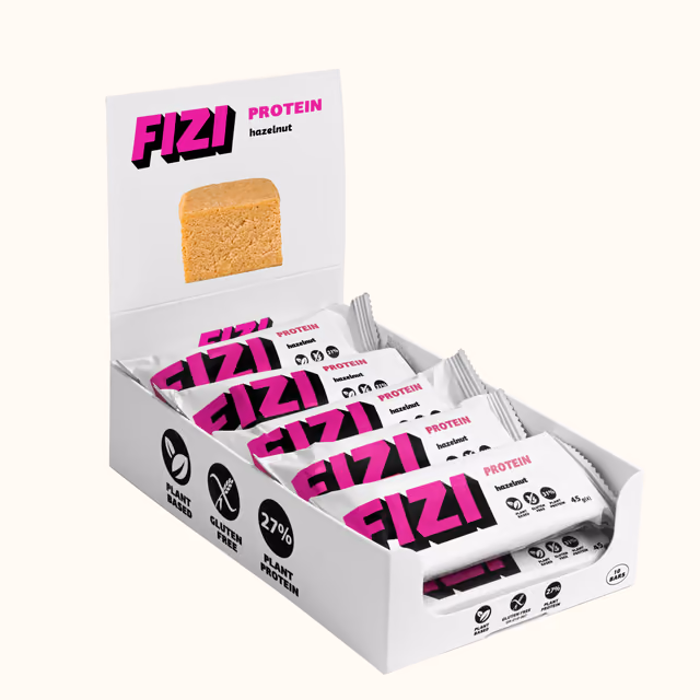 FIZI Protein Bar - 10х45g Hazelnut (Пошкоджена упаковка)