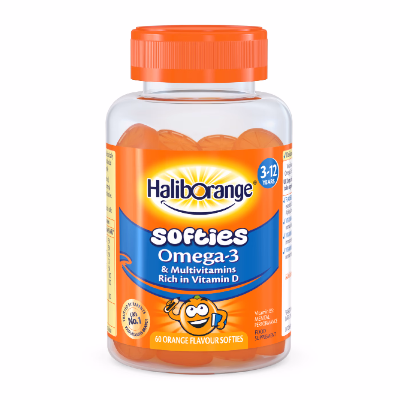 Softies Omega-3 & Multivitamin - 60 softgels Orange