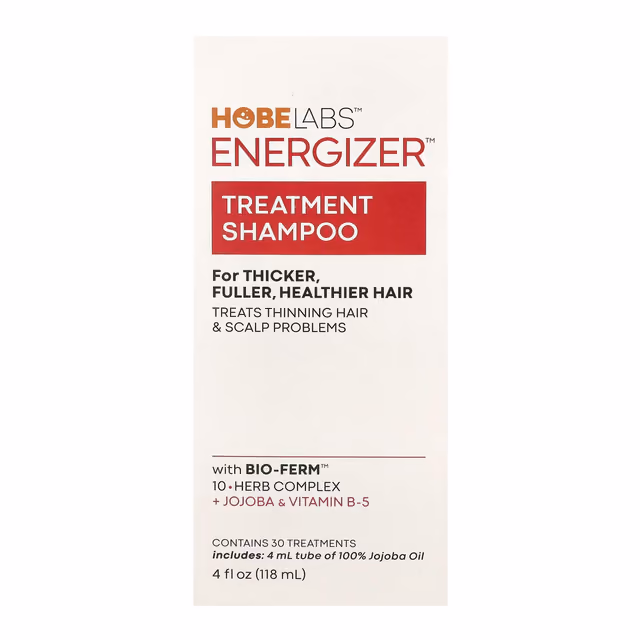 Hobe Labs Energizer Treatment Shampoo, 118 мл + масло жожоба 4 мл