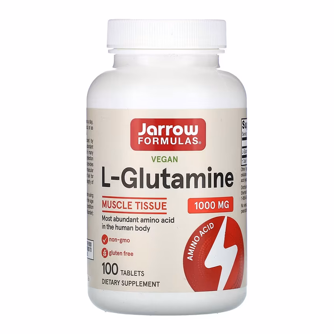 Jarrow Formulas L-Glutamine 1000 mg, 100 таблеток
