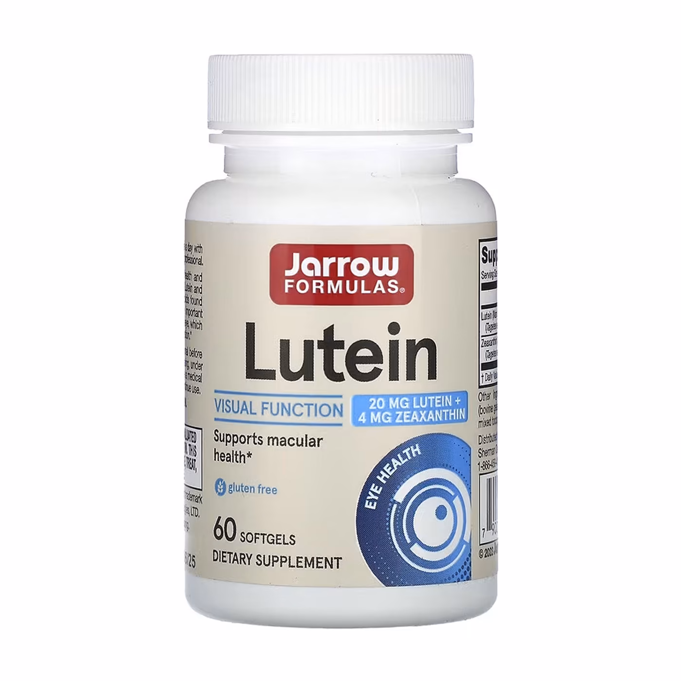 Jarrow Formulas Lutein 20 мг, 60 софтгелей