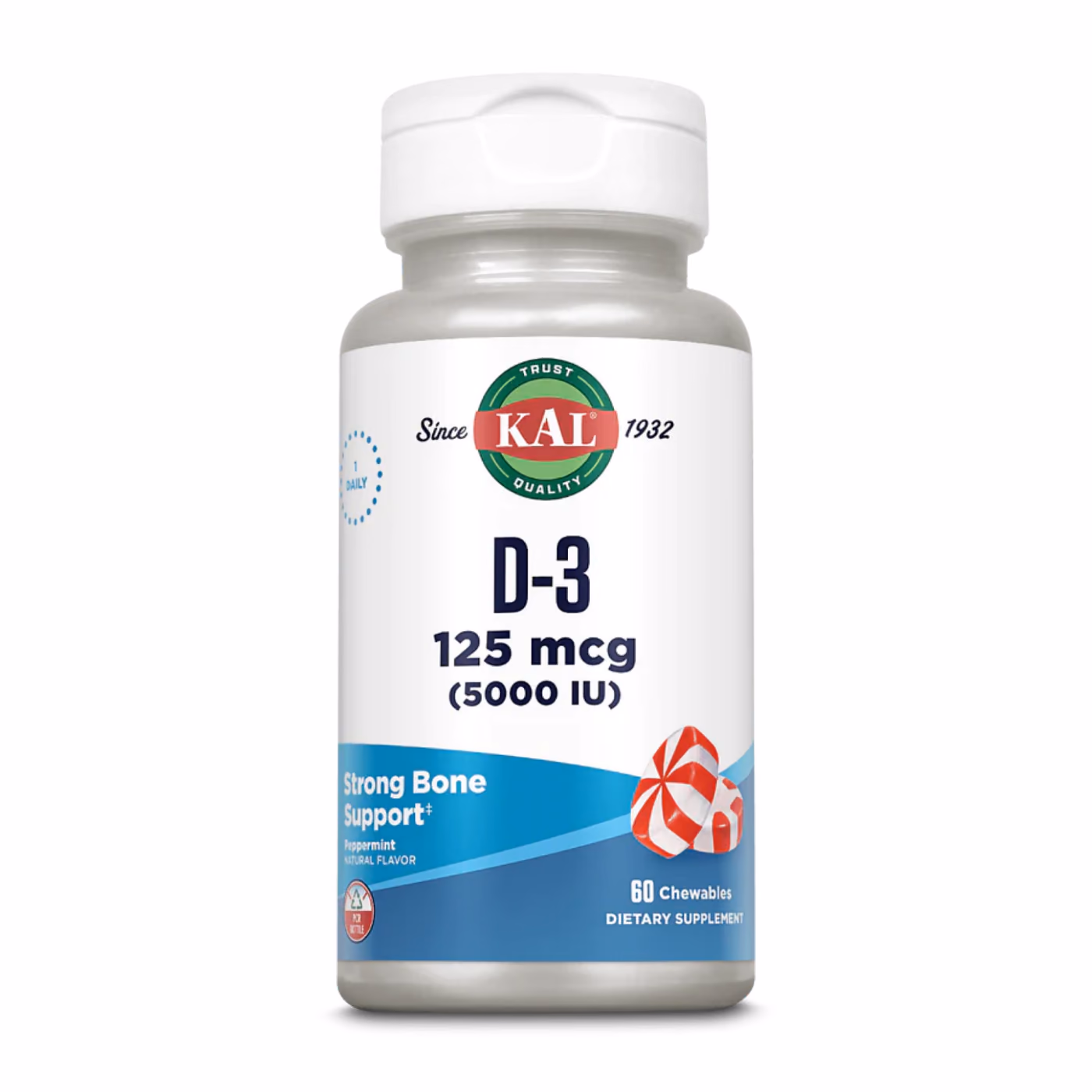 D-3 5000 IU 125mcg - 60 chewables
