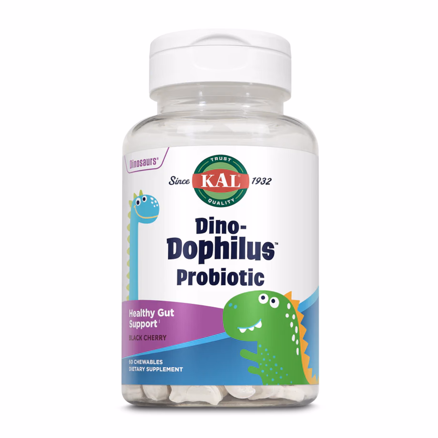 Dino-Dophilus™ Kids Probiotic - 60 chewables Black Cherry