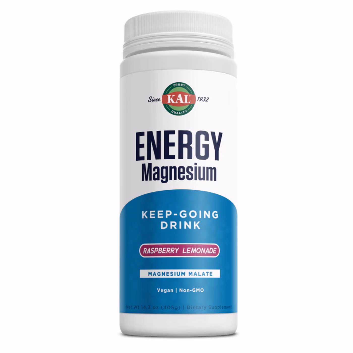 KAL Energy Magnesium 325 мг, малиновый лимонад, 405 г
