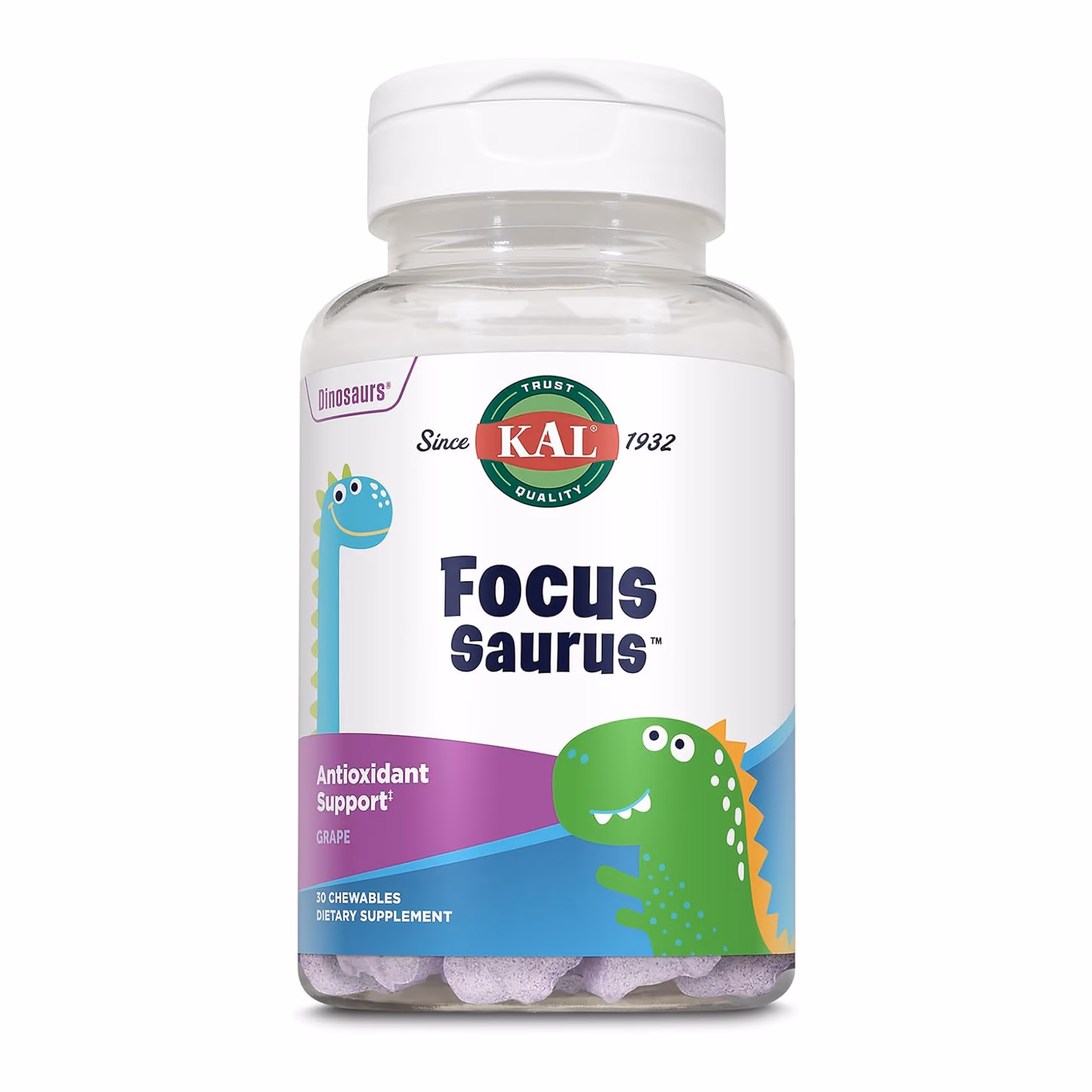 Focus-Saurus - 30 chewables Grape