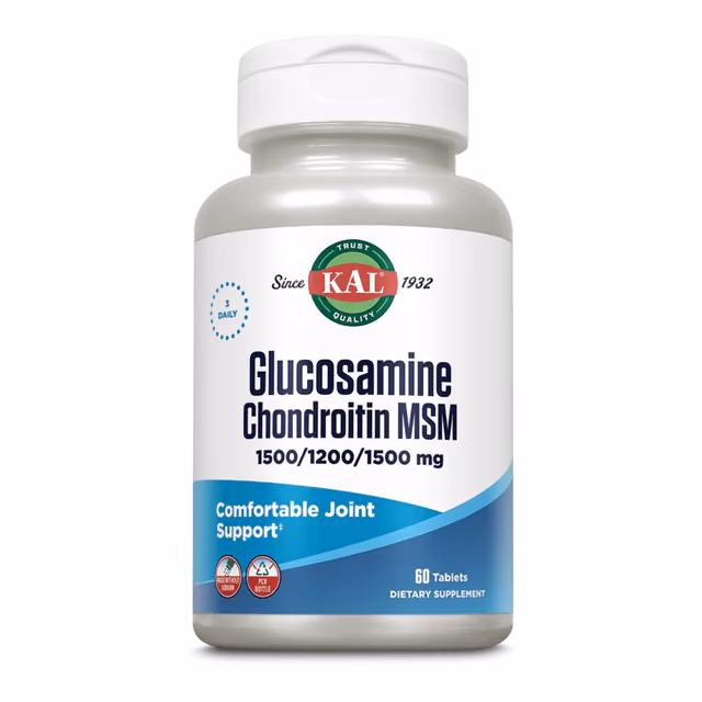 KAL Glucosamine Chondroitin MSM, 60 таблеток