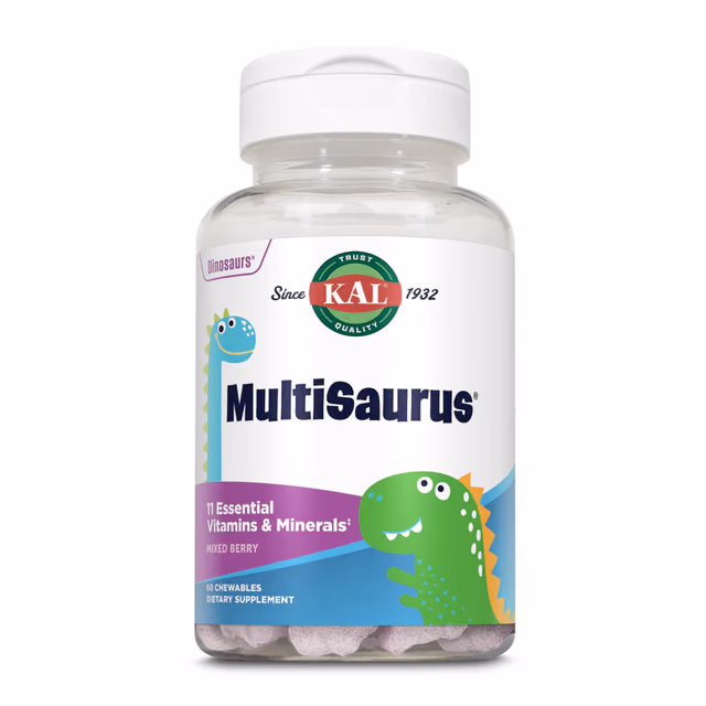 KAL MultiSaurus, жевательные мультивитамины со вкусом смешанных ягод, 60 шт.