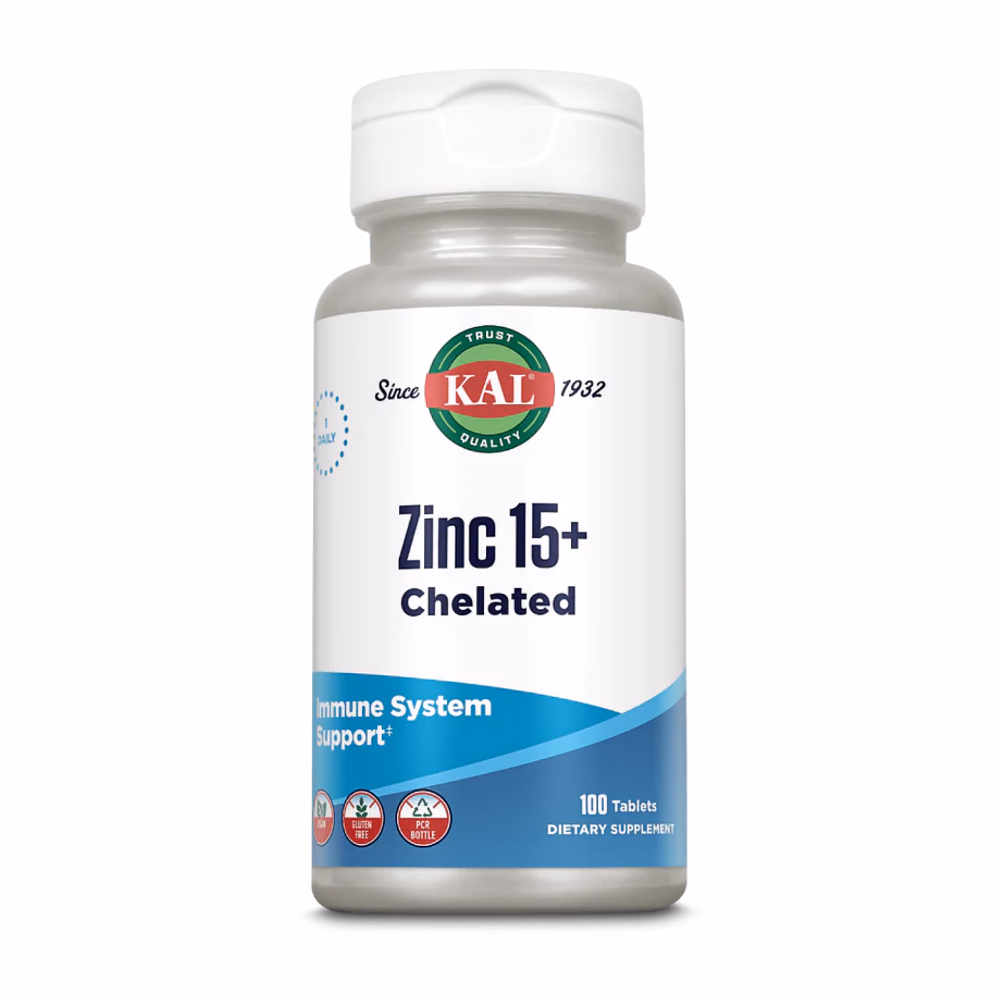 KAL Zinc 15+ Chelated, 100 таблеток