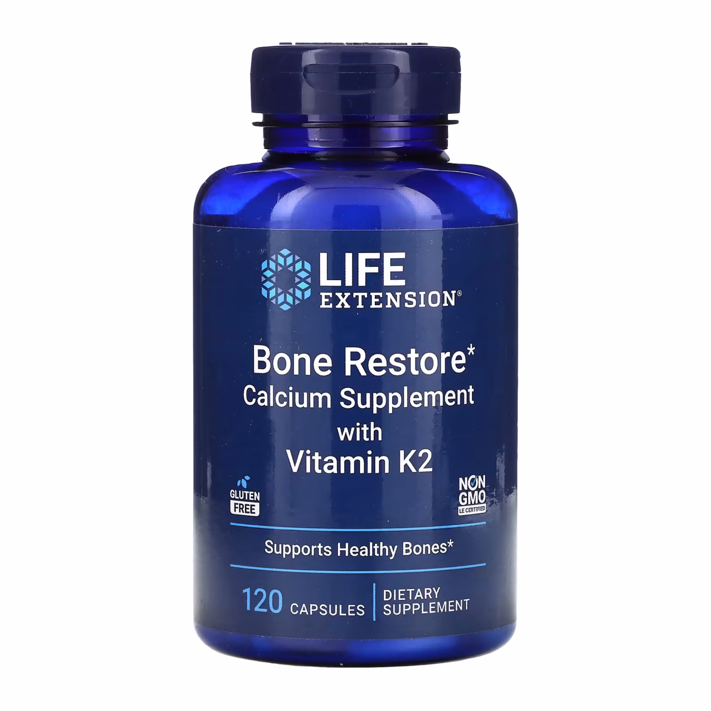 Life Extension Bone Restore с витамином K2, 120 капсул