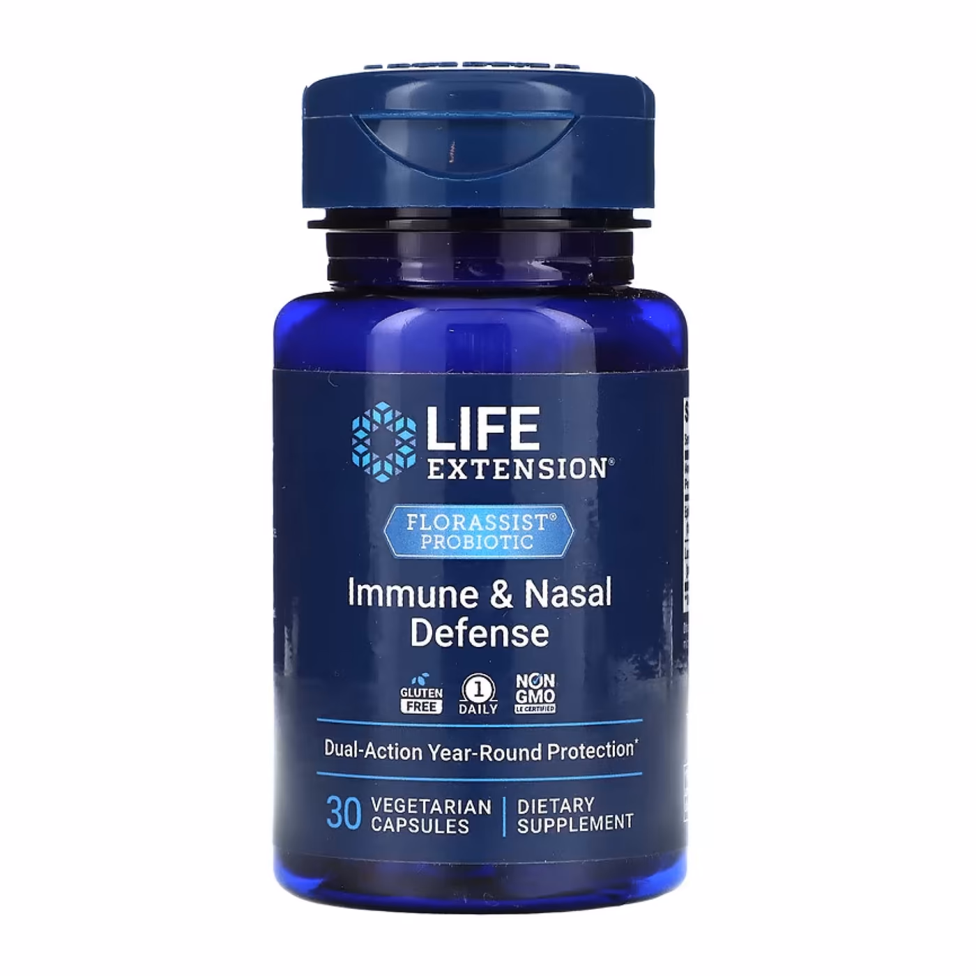 Life Extension FLORASSIST® Probiotic Immune & Nasal Defense, 30 вегетарианских капсул