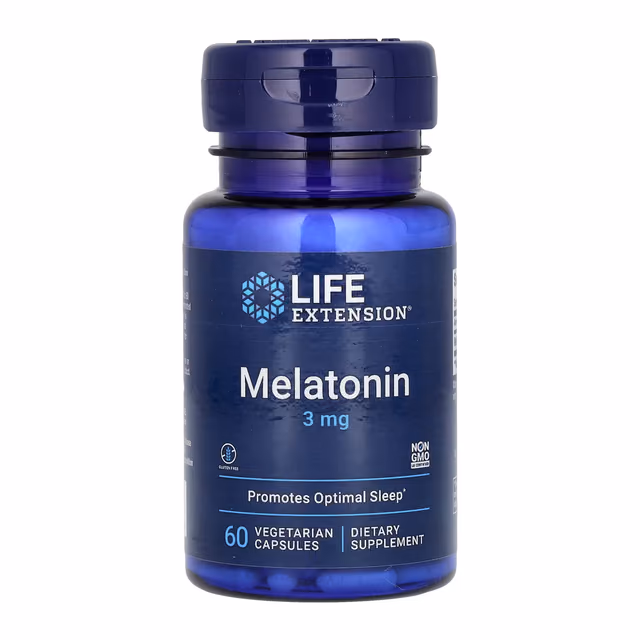 Life Extension Melatonin 3 mg, 60 вегетарианских капсул