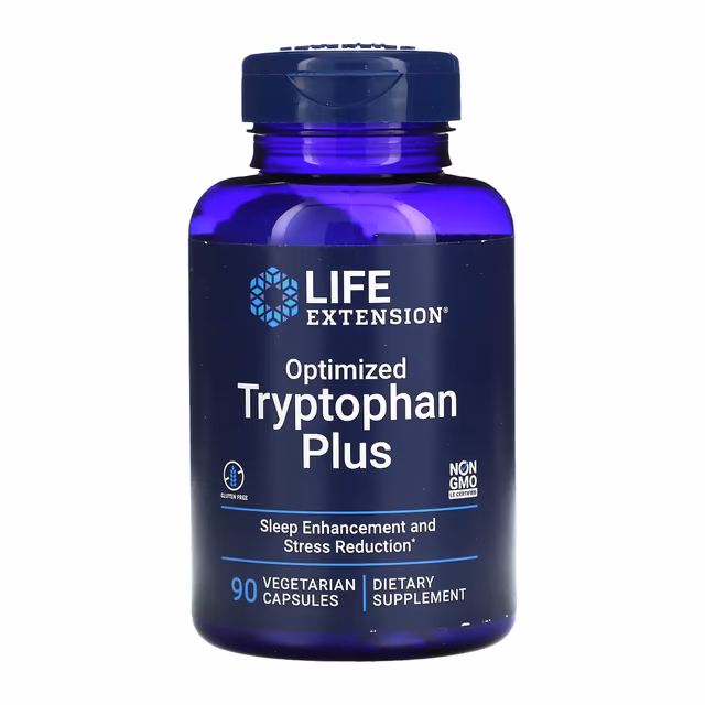 Life Extension Optimized Tryptophan Plus, 90 вегетарианских капсул