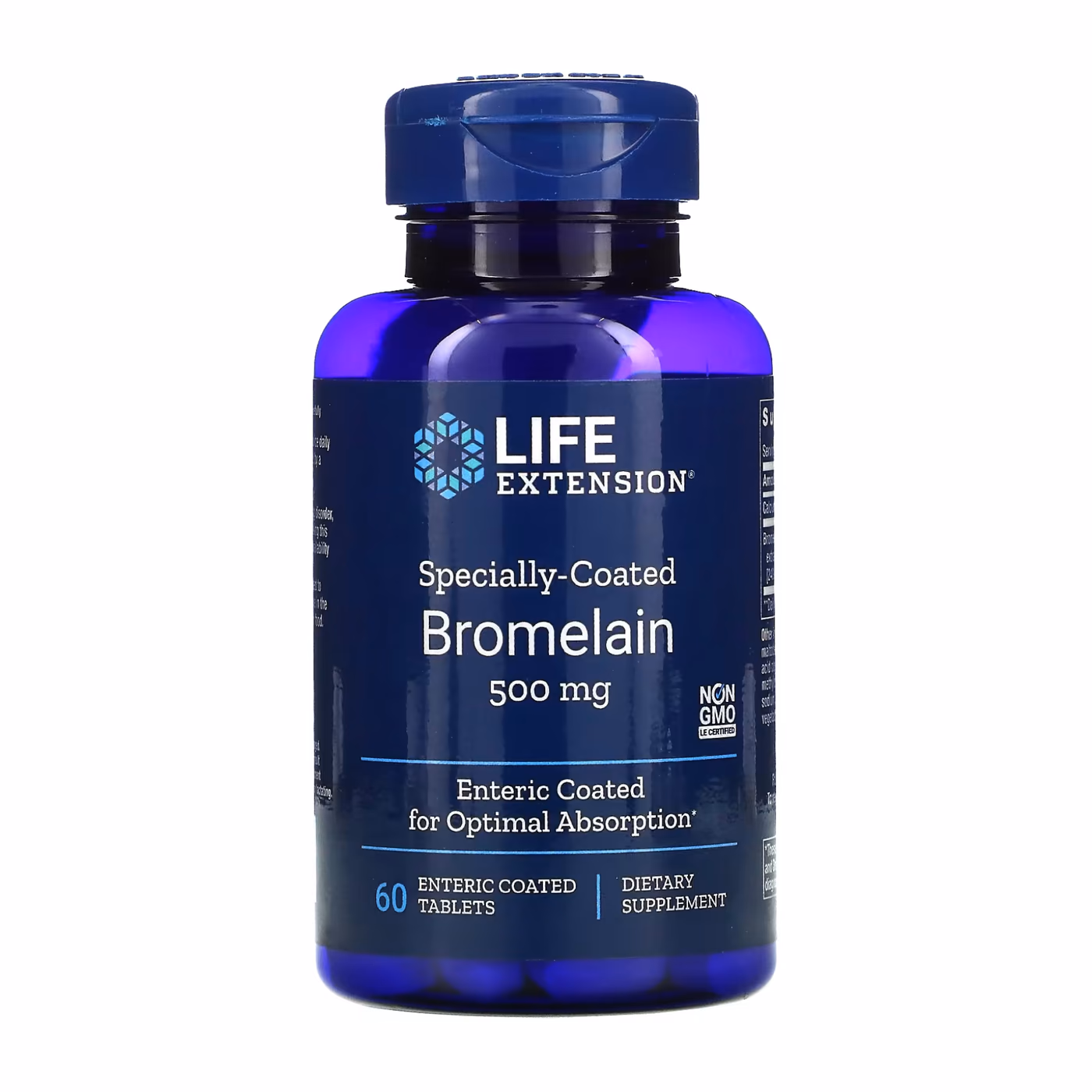 Specially-Coated Bromelain	500 mg - 60 tabs