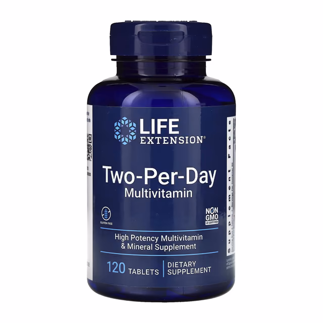 Life Extension Two-Per-Day Multivitamin, 120 таблеток