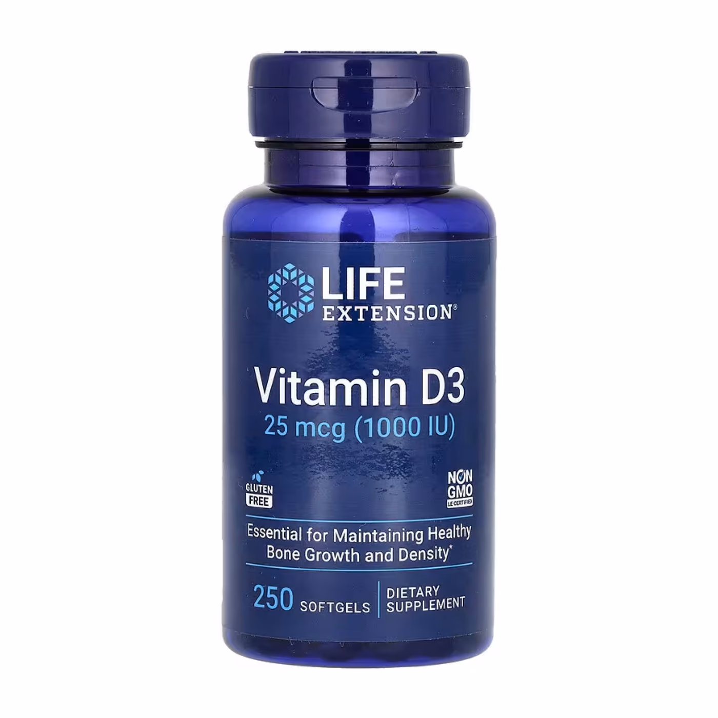 Vitamin D3 25 mcg (1000 IU) - 250 softgels