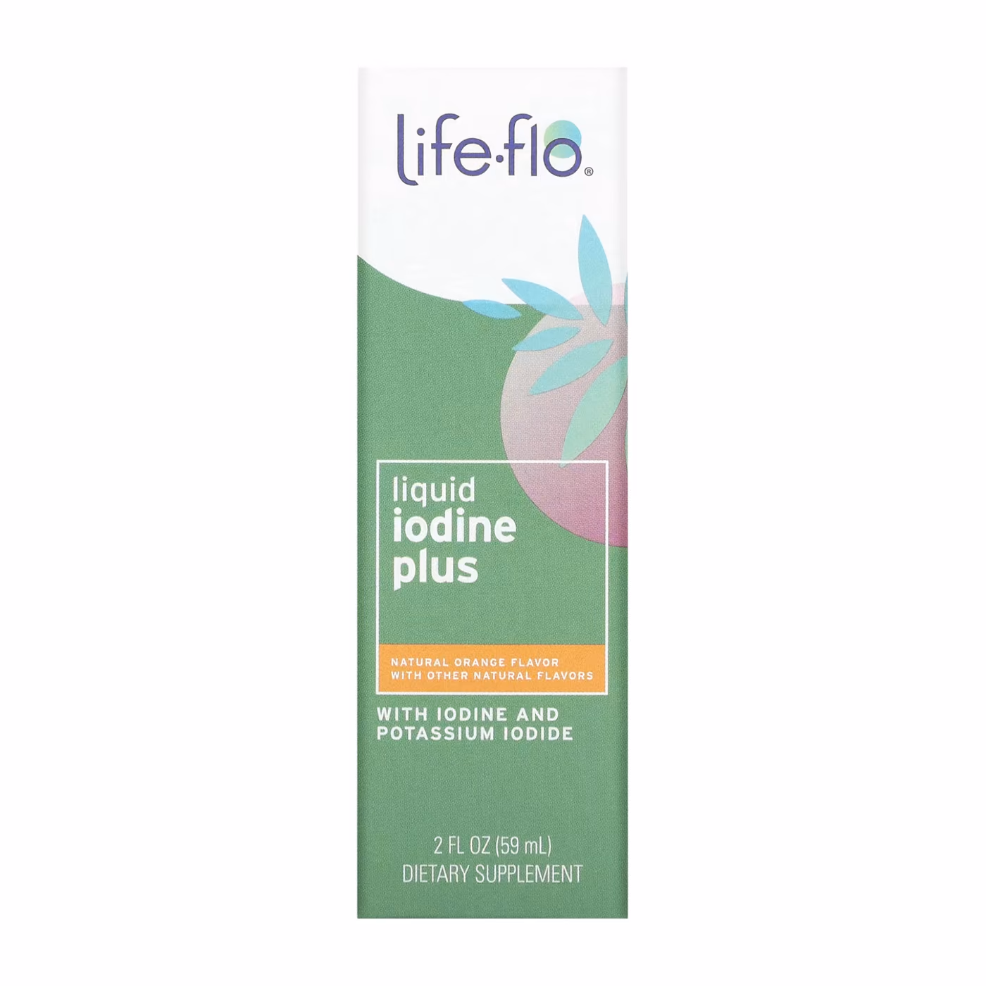 Life-flo Liquid Iodine Plus, апельсин, 59 мл