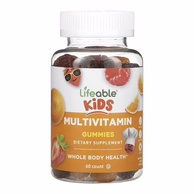 Lifeable Kids Multivitamin Gummies, 60 жевательных пастилок