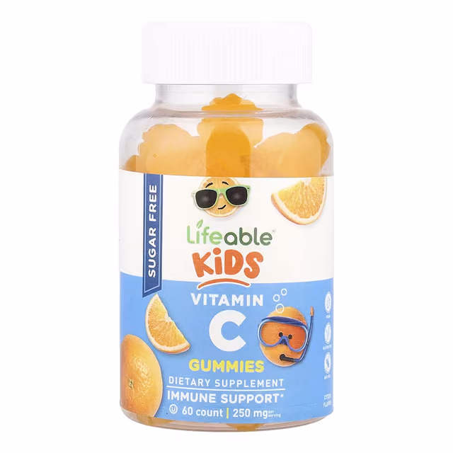 Lifeable Kids Vitamin C Gummies Sugar Free, 60 жевательных конфет