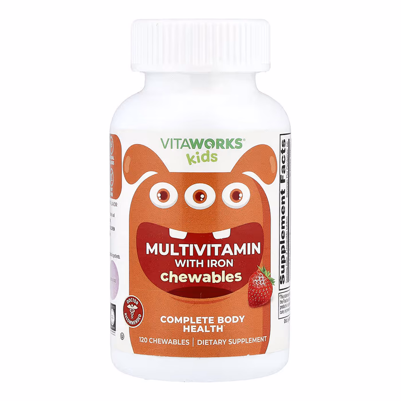 VitaWorks Kids Multivitamin with Iron, 120 жевательных таблеток