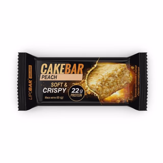 Lipobar Cake Bar, персик, 60 г