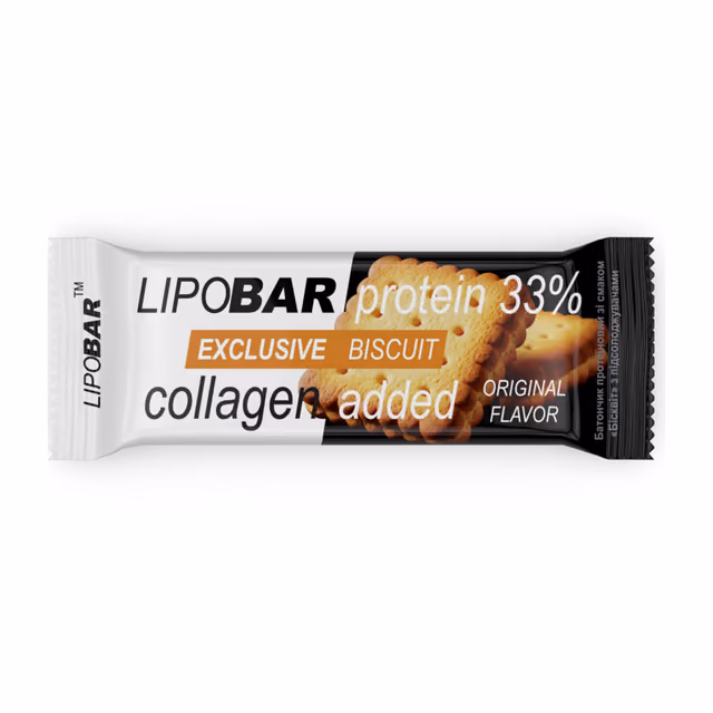 Lipobar Exclusive протеиновый батончик Бисквит, 50 г